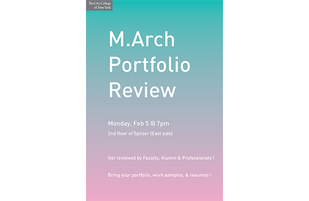 portfolio review poster
