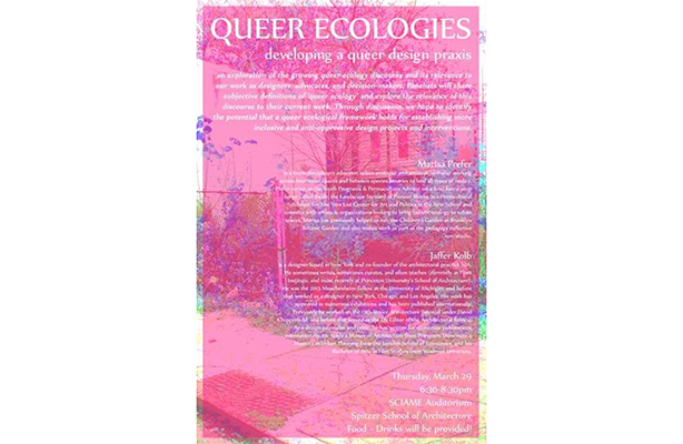 Queer Ecologies event flyer