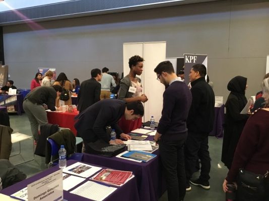 Students and alumni in action at 2018 Career Fair