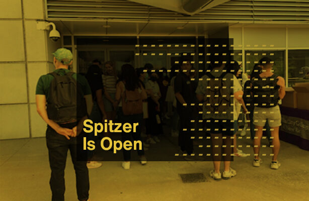 Spitzer is Open Fall 2021 Graphic