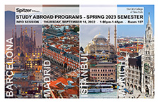 Study Abroad Spring 2023 Info Session Widget