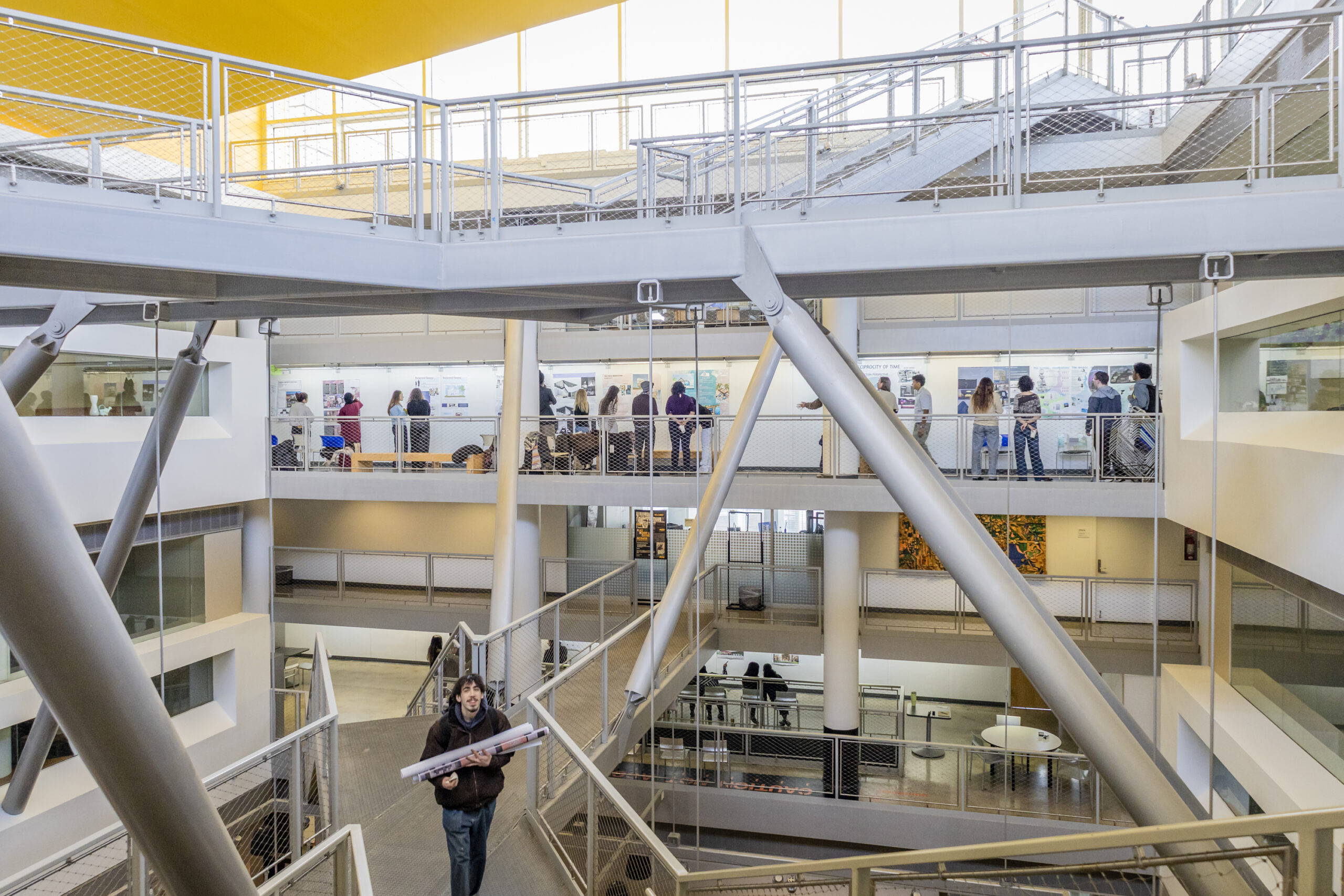 Atrium of the Spitzer School of Architecture in New York City