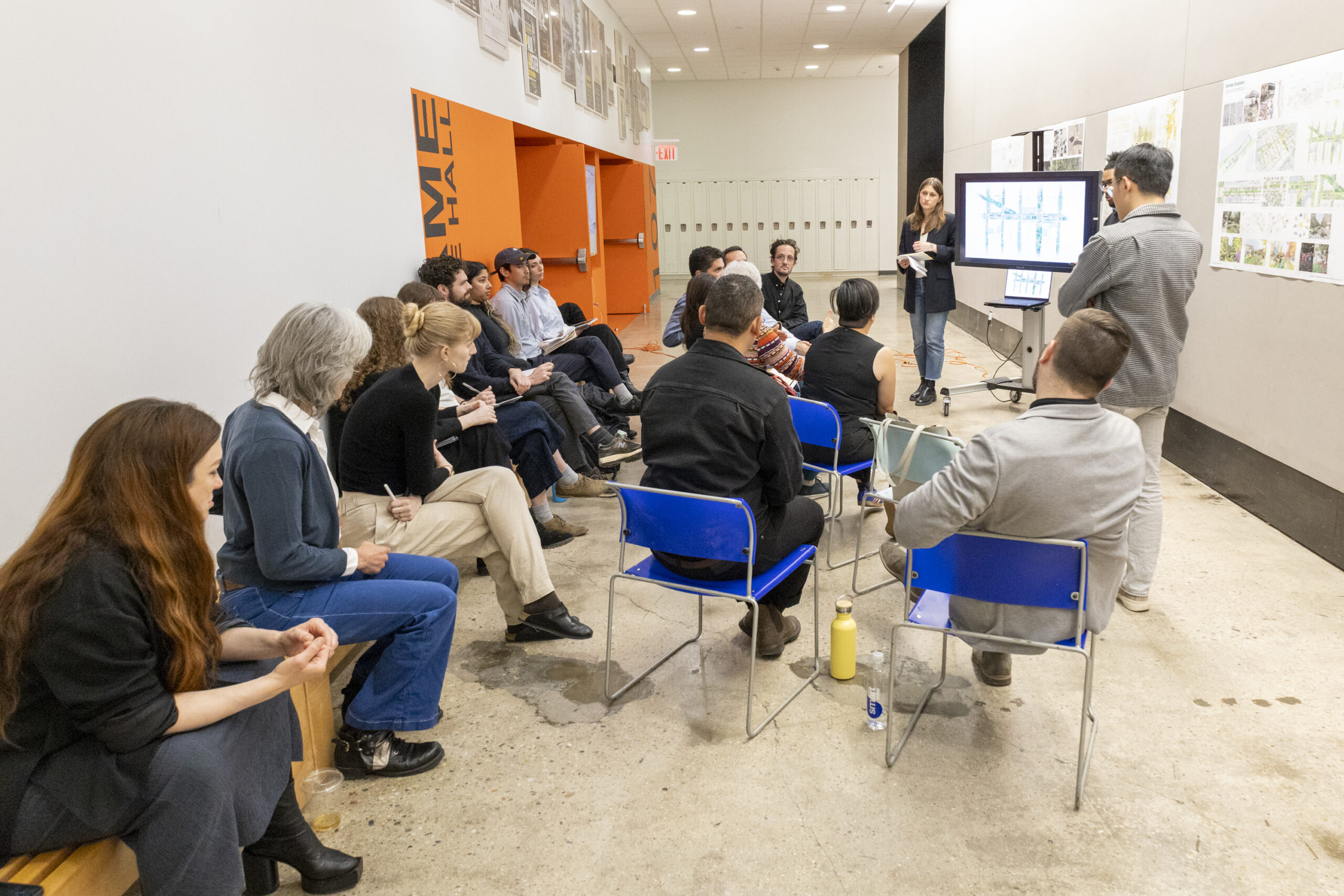 Students gather for the Spring 2026 Final Review at the Spitzer School of Architecture