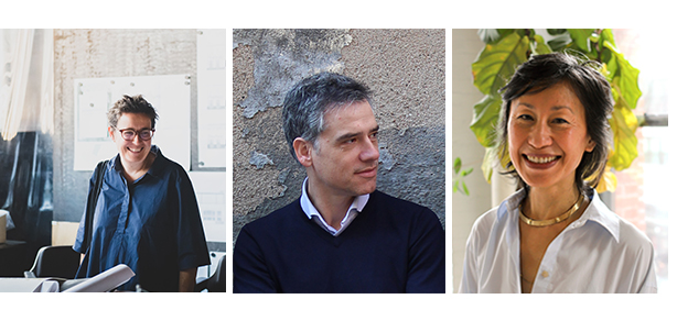 Panelists (left to right) Maria Buhigas, Josep Ricart, Mimi Hoang